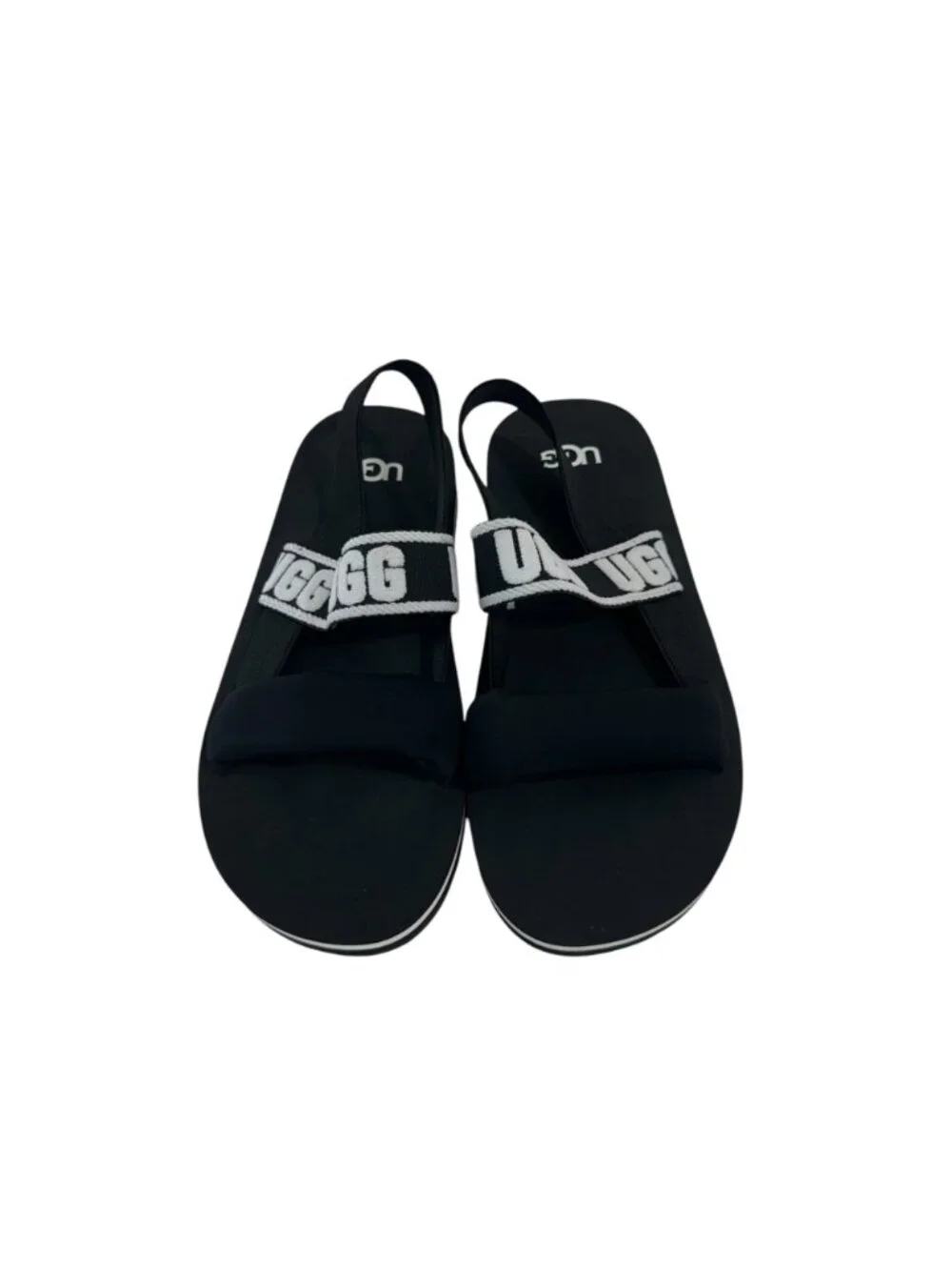 UGG  K Zuma Sling Sport Sandals Girls Size 3 Black & White